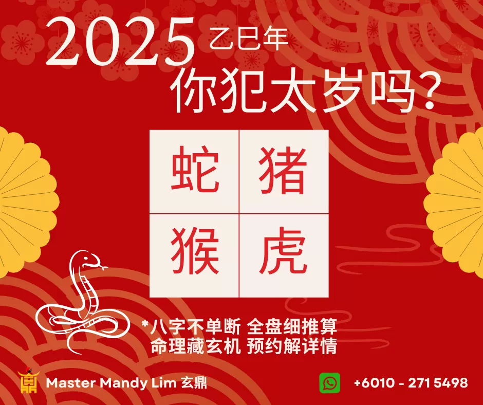 Will you clash with Tai Sui in 2025 according to your birth chart? (24) 2 23