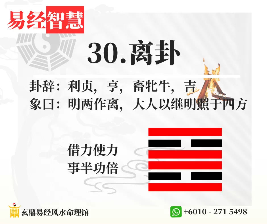 易经:离卦 - 依附于对自己有利的对象,借力成长 4 2 1